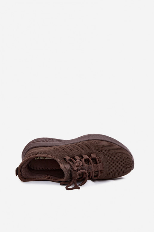 Slipper-Sportliche Schuhe für Damen Big Star UU274055 in Schokoladenfarbe