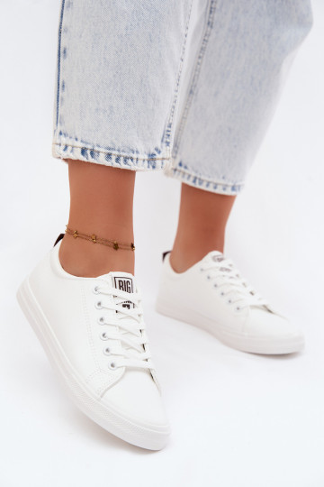 Weiße Damen-Sneaker aus Kunstleder Big Star TT274960 2