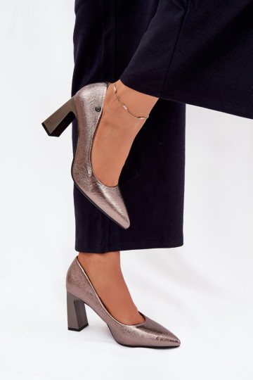 Graue High-Heel-Schuhe Vinceza 62252 2