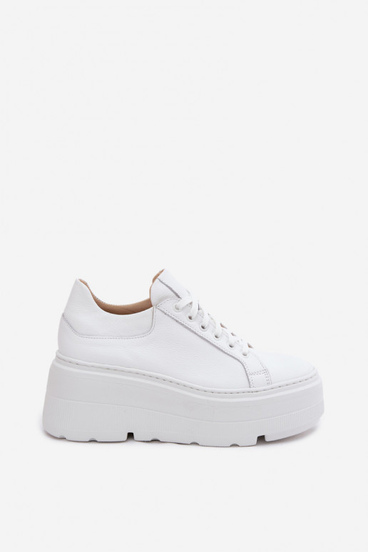 Damen-Sneaker mit Plattform in Weiß Zazoo N1000S3