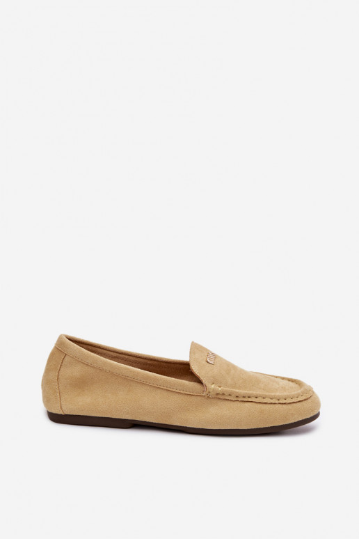 Gelbe Damen-Mokassins mit goldenen Details Sarivelle