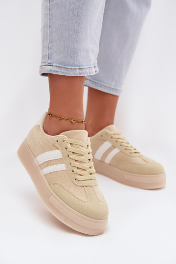Gelbe Sportschuhe mit Plattform Giselia 2