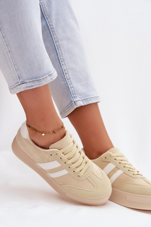 Gelbe Sportschuhe mit Plattform Giselia