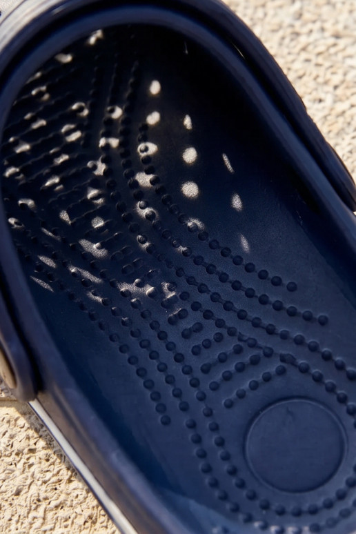 Leichte Herren dunkelblaue Slipper Tai Turiravena
