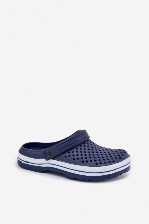 Leichte Herren dunkelblaue Slipper Tai Turiravena