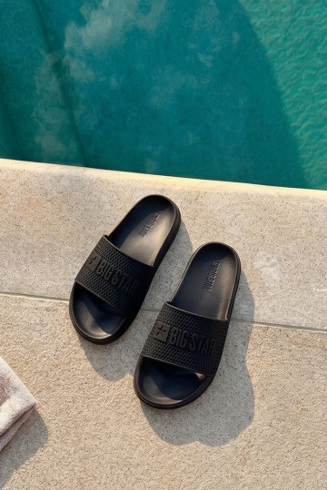 Herren Slipper auf leichtem Sohle Big Star SS174356 in Schwarz 2