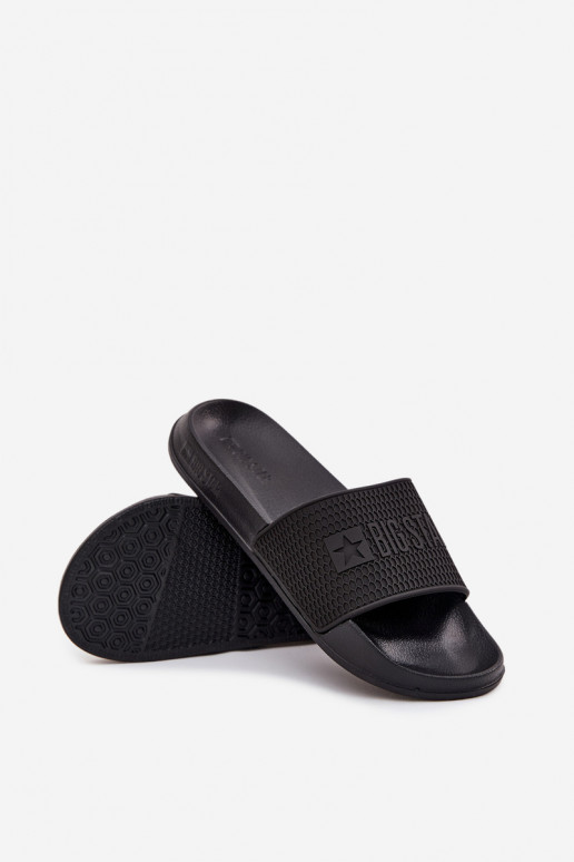 Herren Slipper auf leichtem Sohle Big Star SS174356 in Schwarz