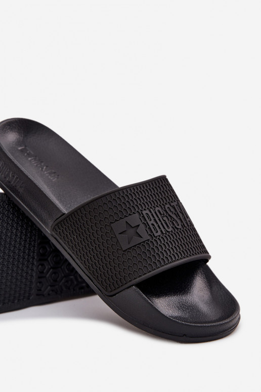 Herren Slipper auf leichtem Sohle Big Star SS174356 in Schwarz