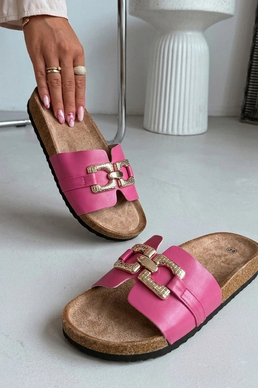 Rosa Clogs mit dekorativer Schnalle Rachele