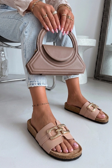Rosa Clogs mit dekorativer Schnalle Rachele
