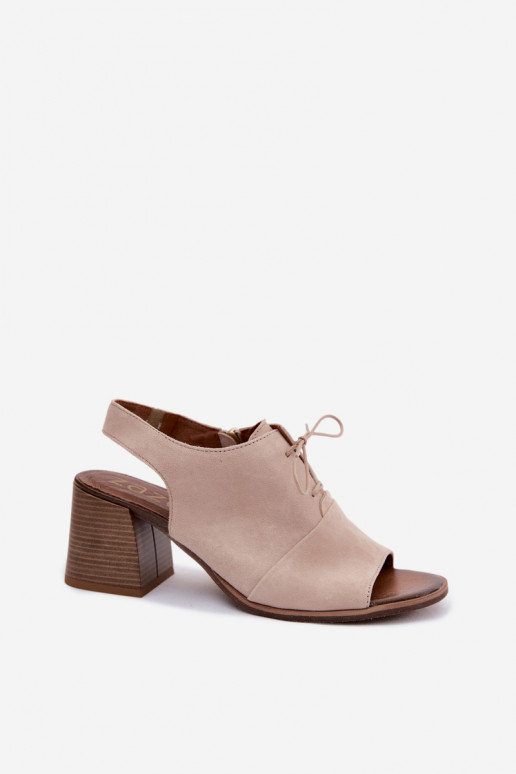 Elfenbein elegante Wildleder-Pumps mit stilvollen Details Zazoo 40523