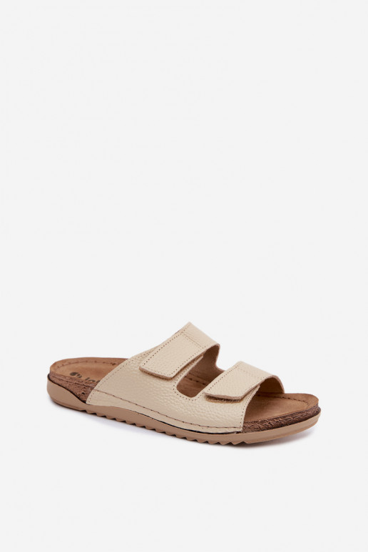 Elfenbein Damenschuhe aus Leder Inblu AA0005GU