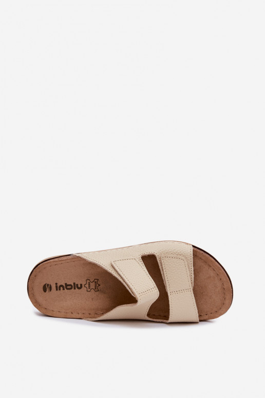 Elfenbein Damenschuhe aus Leder Inblu AA0005GU