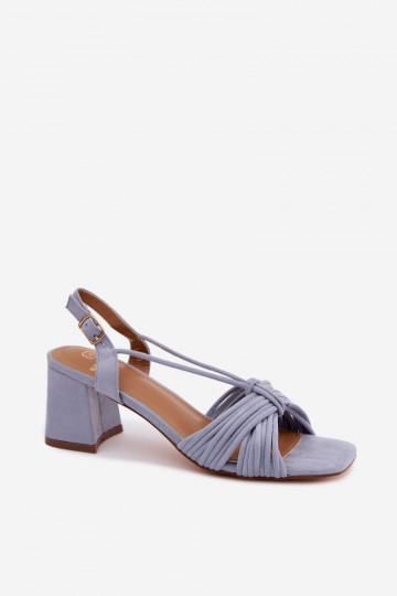 Damen Sandalen mit Riemen und Absätzen in Blau Taffina 2