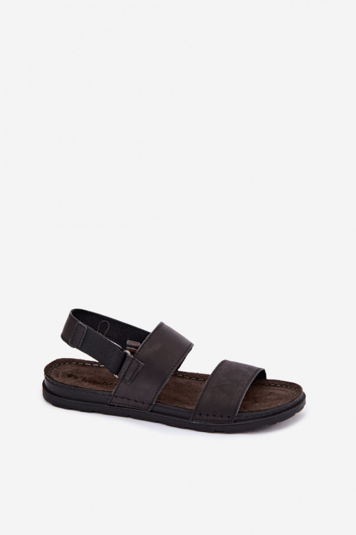 Schwarze Herren-Sandalen INBLU