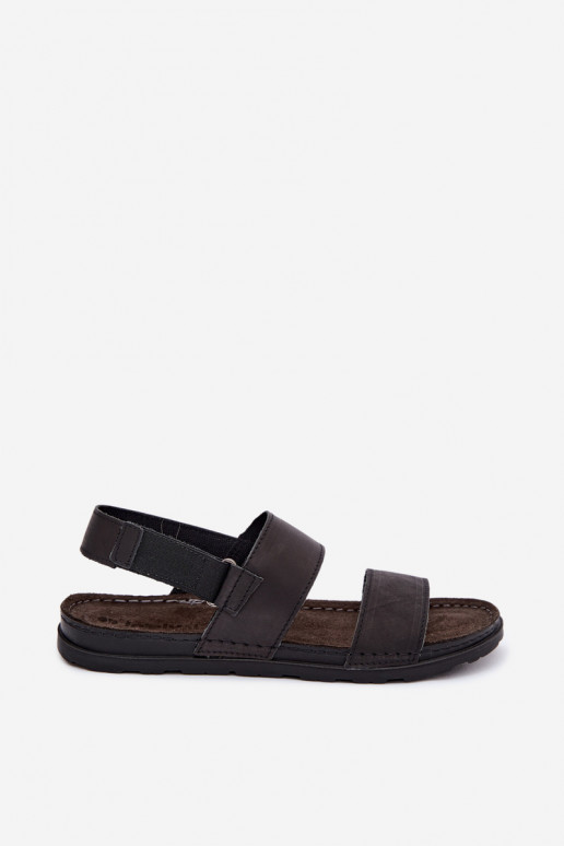Schwarze Herren-Sandalen INBLU