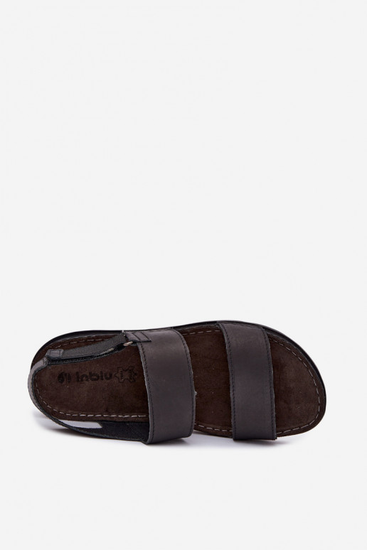 Schwarze Herren-Sandalen INBLU