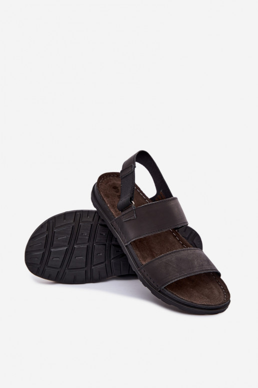 Schwarze Herren-Sandalen INBLU