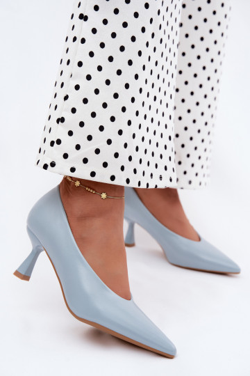 Spitze Schuhe mit Absätzen in Blau Silenta