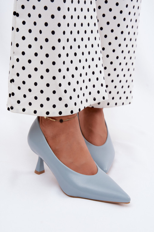 Spitze Schuhe mit Absätzen in Blau Silenta