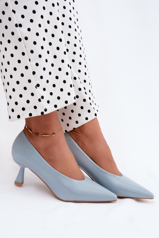 Spitze Schuhe mit Absätzen in Blau Silenta