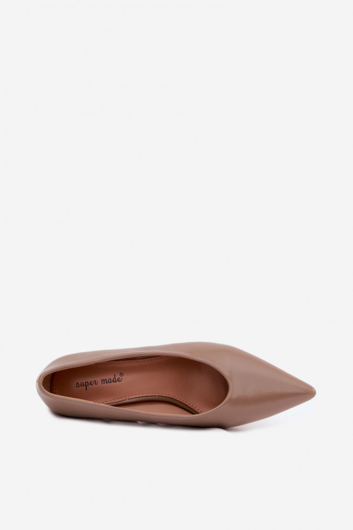 Spitze Schuhe mit Absätzen in Khaki Silenta