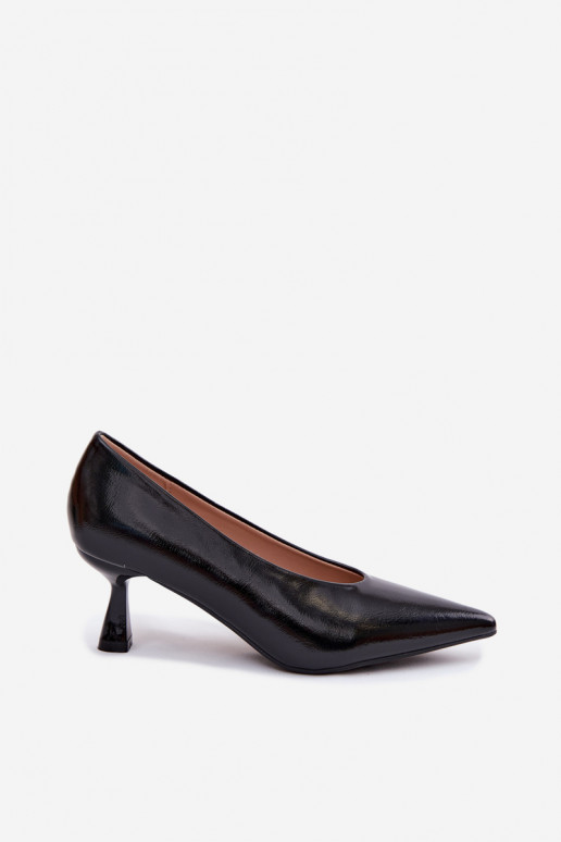 Spitze Schuhe mit Absätzen in Schwarz Silenta