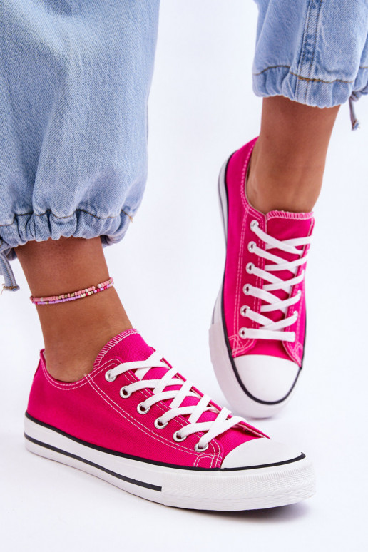 Klassische niedrige Damensneaker in Rosa Vegas