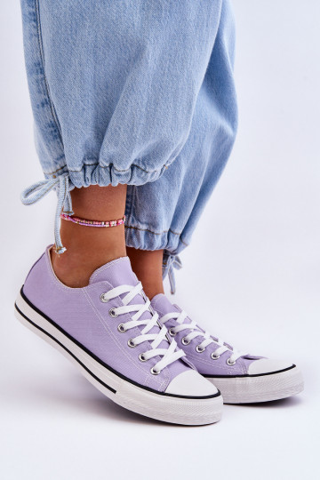 Klassische niedrige Damensneaker in Lila Vegas