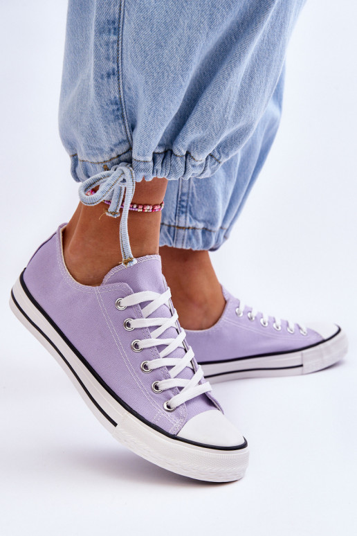Klassische niedrige Damensneaker in Lila Vegas