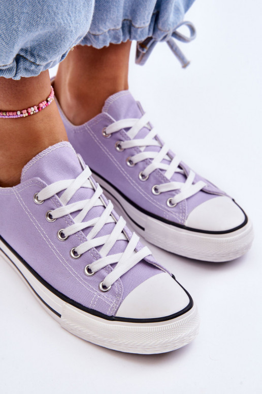 Klassische niedrige Damensneaker in Lila Vegas