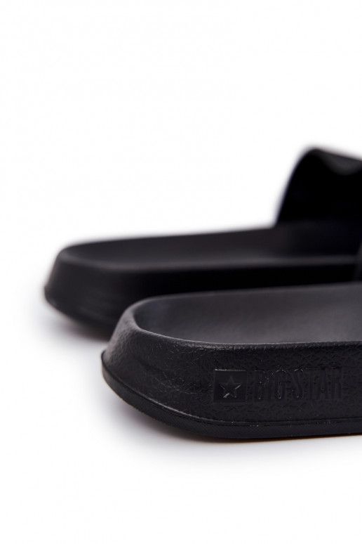 Herren Slipper Big Star JJ174505 Schwarz