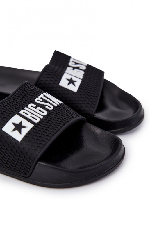 Herren Slipper Big Star JJ174505 Schwarz