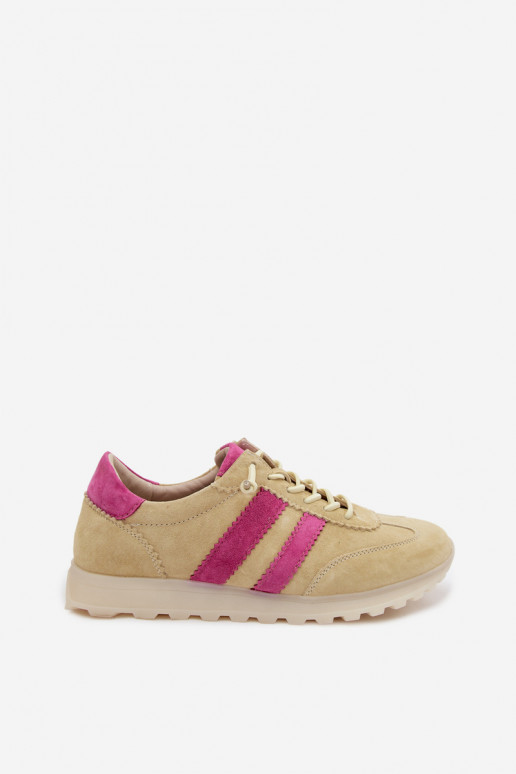 Gelbe Wildleder-Sneaker Cuddla
