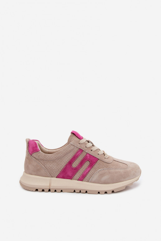 Turnschuhe Sneakers StilvollllschuheErmöglichtturalnego aus INildlederu Feminin Beige Lovey