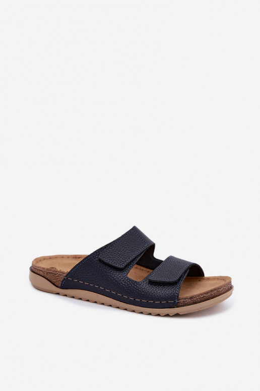 Lederhausschuhe Feminin Inblu AA0005GU Dunkelblau