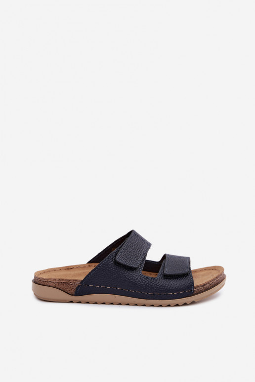 Lederhausschuhe Feminin Inblu AA0005GU Dunkelblau