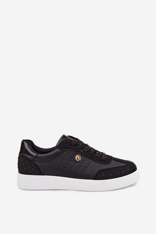 Sneakers Stilvollllschuhe Feminin Mit Dekoration schZuarze Farbe Soothe