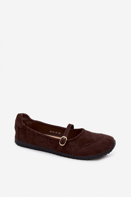 Ballerinas Sportlicher Stil mit Riemen CzekoladoZue Charmy