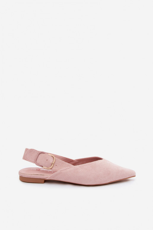 Rosa Ballerinas mit Schnallen Tanelia
