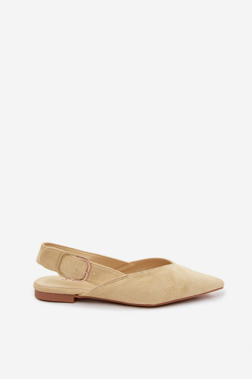 Gelbe Ballerinas mit Schnallen Tanelia