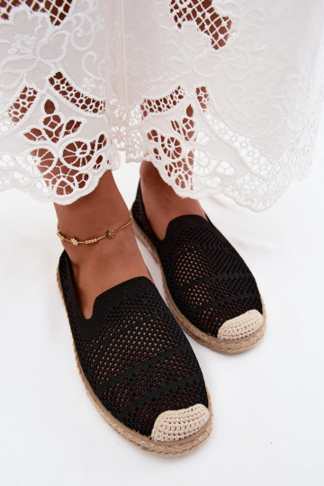Schwarze Spitzen-ESPADRILLES Candessa 2