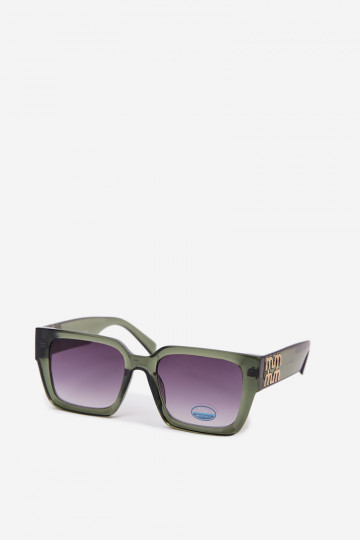 Damen grüne Sonnenbrille