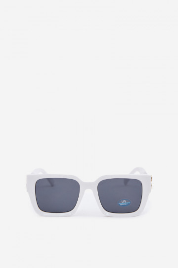 Damen weiße Sonnenbrille 2