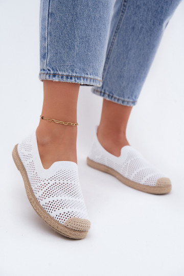 Luftige weiße Espadrilles Candessa 2