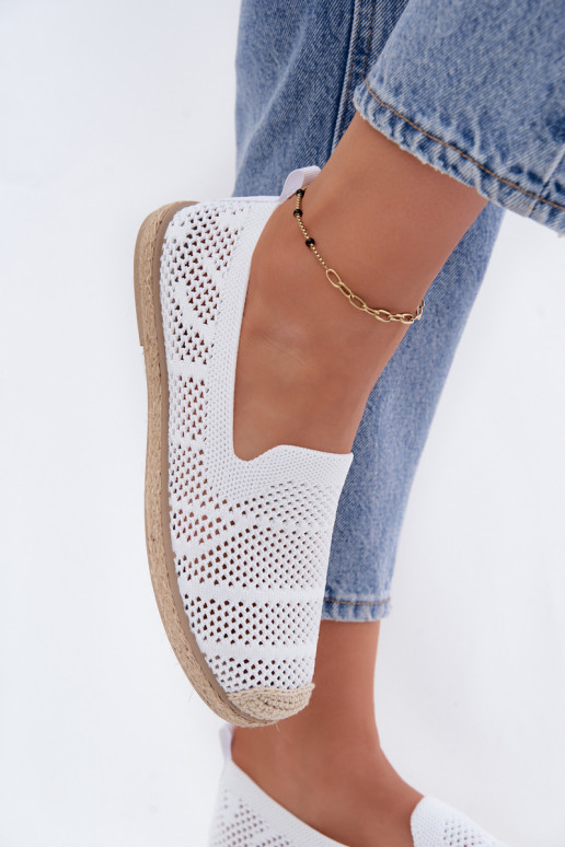 Luftige weiße Espadrilles Candessa