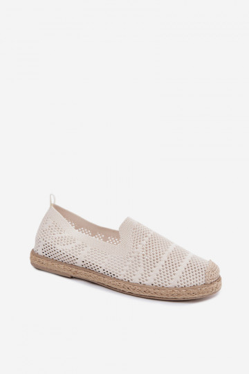 Luftige elfenbeinfarbene Espadrilles Candessa 2