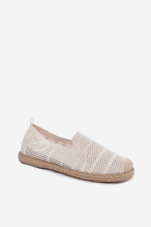 Luftige elfenbeinfarbene Espadrilles Candessa
