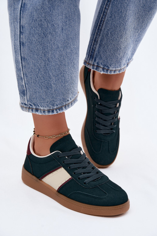 Damen Sneakers in Flaschengrün aus Kunstleder Corelle