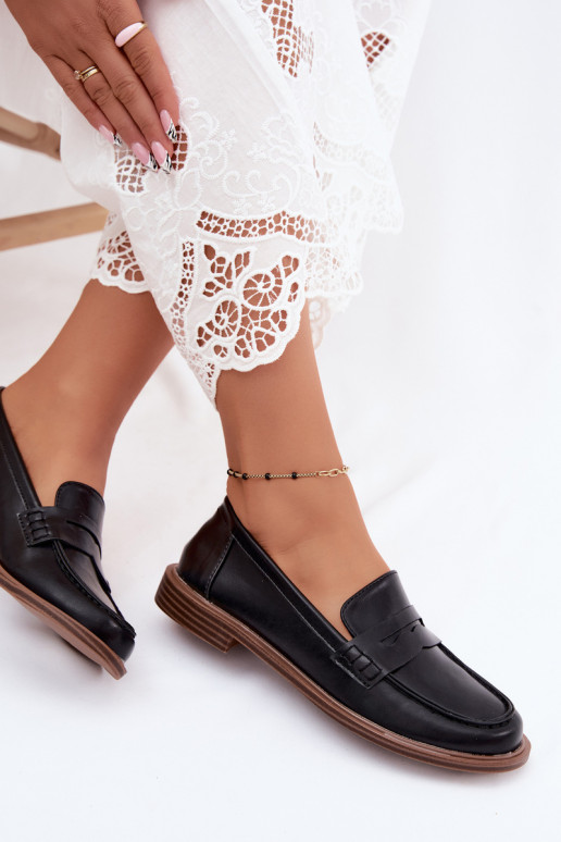 Damen Slipper in Schwarz aus Kunstleder Roslyn